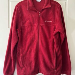 Men’s Columbia Deep Red Fleece Jacket